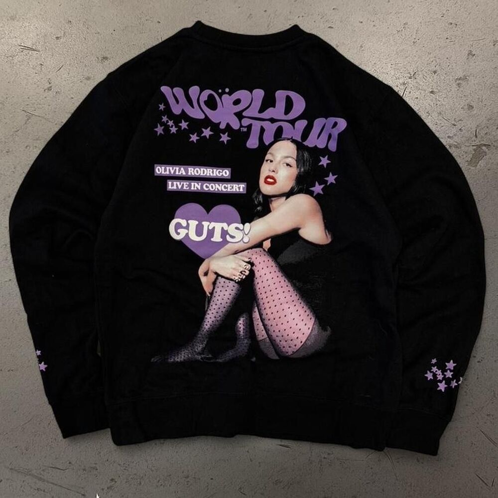 Womens Olivia Rodrigo World Tour Crewneck SZ S
